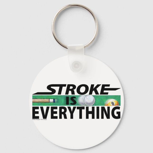 Llavero Stroke is Everything 9 Ball (Anverso)