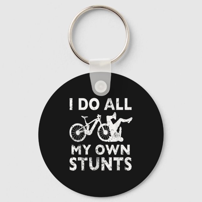 Llavero Stunting Bicycle - I Do All My Own Stunts E-bike C (Anverso)