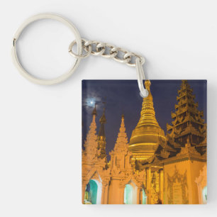 Llavero Stupa Dorada Y Templos