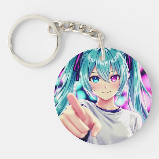 Llavero "Stylish Acrylic Circle Keychain  Durable " (Frente)