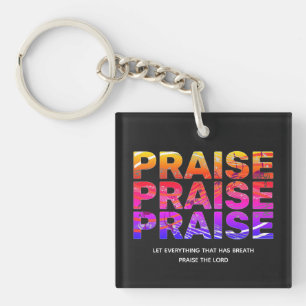 Llavero Stylish PRAISE Music Notes Christian