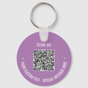 Llavero Su código QR Analizar información Personalizado Co