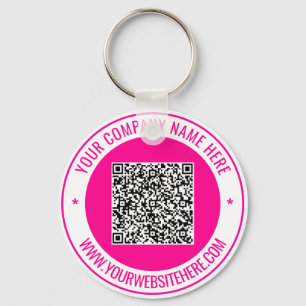 Llavero Su código QR Personalizado texto cadena de claves