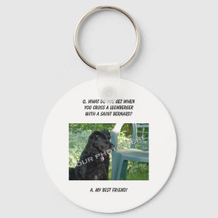 Llavero ¡Su foto aquí! Mi mezcla de Leonberger del mejor