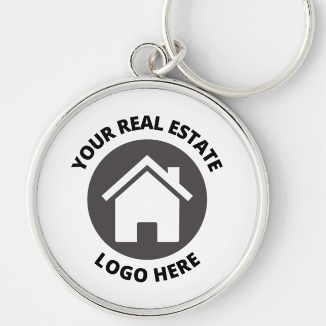 Llavero Su logotipo inmobiliario aquí (Frente)