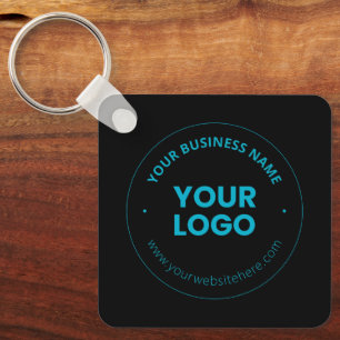 Llavero Su logotipo   Nombre comercial editable y sitio we