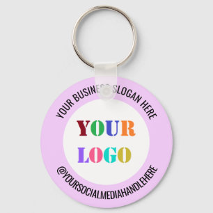 Llavero Su logotipo Social Media Name Colors Keychain Gift