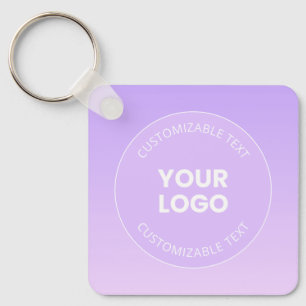 Llavero Su logotipo   Sublime degradado de naranja de lava