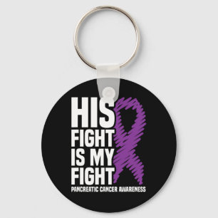 Llavero Su lucha contra el cáncer pancreático de cinta mor