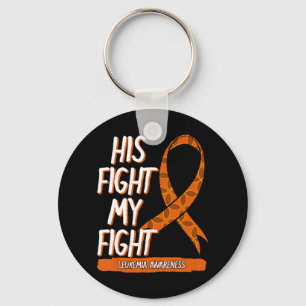Llavero Su lucha contra mi lucha contra la leucemia Naranj