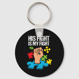 Llavero Su lucha es mi lucha Conciencia del Autismo Apoyo 