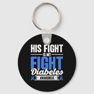 Llavero Su lucha es mi lucha contra la diabetes