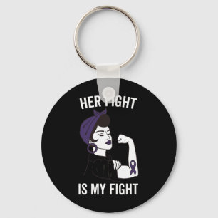 Llavero Su Lucha Es Mi Lucha Epilepsia Conciencia Púrpura