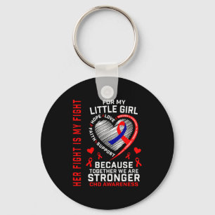 Llavero Su lucha pequeña niña conciencia CHD enfermedad ca