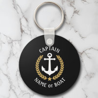 Su nombre de barco Capitán Anchor Laurel Navy Negr