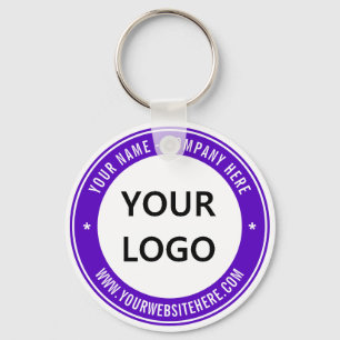 Llavero Su nombre de logotipo Página web Color de la caden