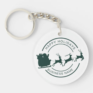 Llavero Su nombre de negocio Navidades Personalizado Swag