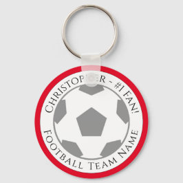 Llavero Su nombre más la clave Football Team Name