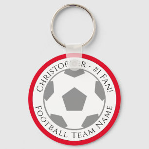 Llavero Su nombre más la clave Football Team Name