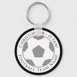 Llavero Su nombre más la clave Football Team Name