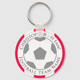 Llavero Su nombre más nombre del equipo de fútbol