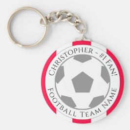 Llavero Su nombre más nombre del equipo de fútbol