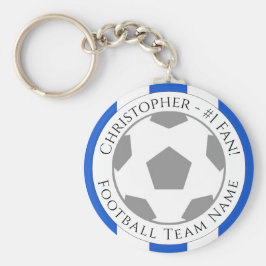 Llavero Su nombre más nombre del equipo de fútbol
