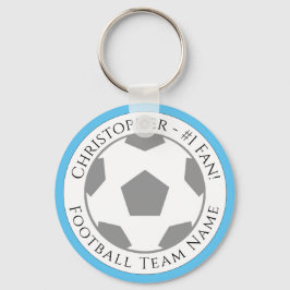 Llavero Su nombre más nombre del equipo de fútbol