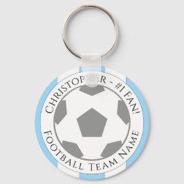 Llavero Su nombre más nombre del equipo de fútbol