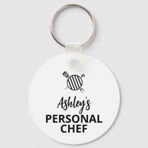 Llavero Su NOMBRE Personal Chef, Grill key c, Personalizad