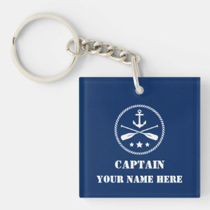 Llavero Su Nombre Personalizado O Nombre De Barco Con Ancl