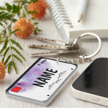 Su nombre Plate de licencia Starry Skies