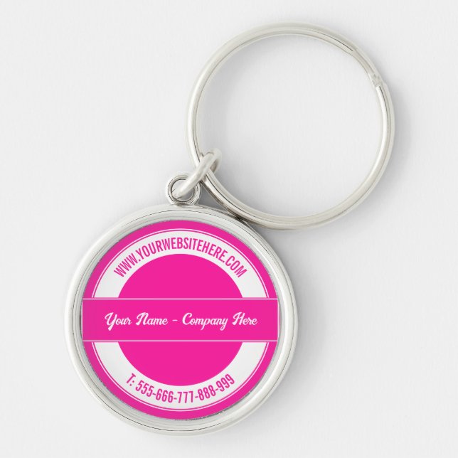 Llavero Su nombre Sitio Web Phone Color Keychain Promotion (Frente)