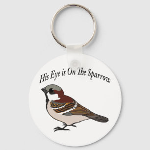 Llavero Su ojo está en el Sparrow
