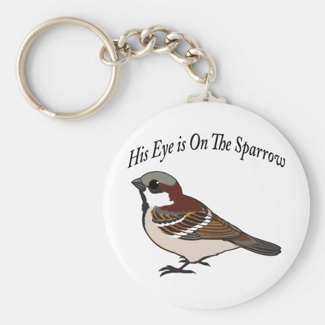 Llavero Su ojo está en el Sparrow (Frente)