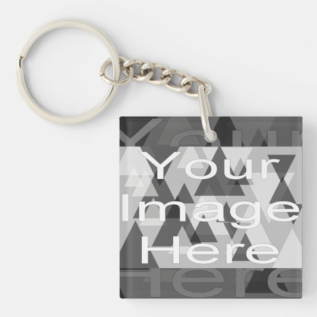 Llavero Su plantilla de fotos (Frente)