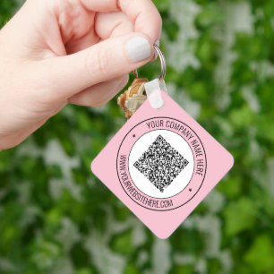Llavero Su regalo de cadena de texto de QR Code Scan Info
