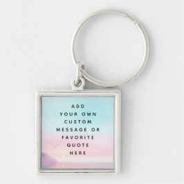 Llavero Suave amanecer pastel con mensaje de personalizado