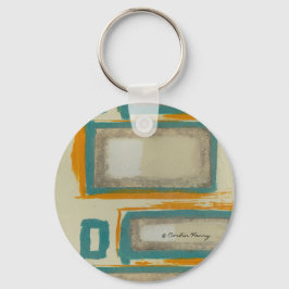 Llavero Suave y audaz abstracto inspirado en Rothko firmad