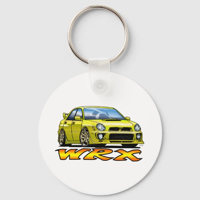 Llavero Subaru WRX_amarillo (Anverso)