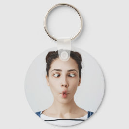 Llavero Sube tu foto selfie de cara divertida