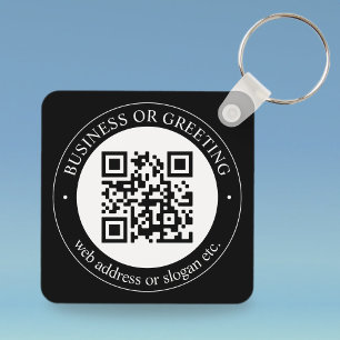 Llavero Sube tu propio código QR y llave de texto personal