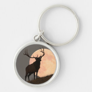 Llavero Subida de los alces majestuosos de Bull y de la