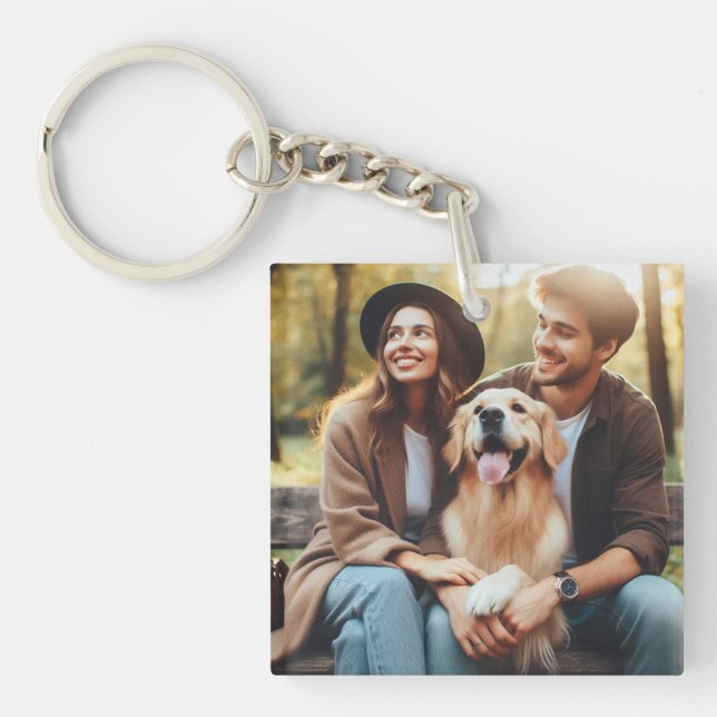 Llavero Subir el regalo de Keepsake del Mascota de Persona (Frente)