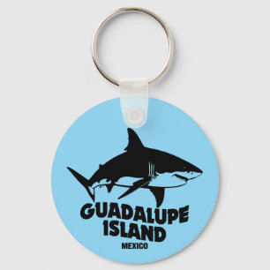 Llavero Submarinismo con isla Guadalupe de tiburones