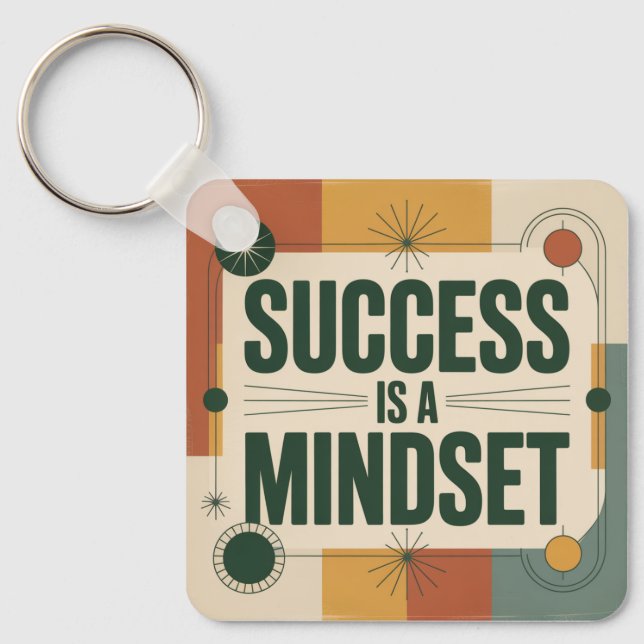 Llavero Success Is A Mindset (Anverso)