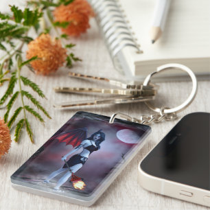 Llavero Succubus de fuego lunar