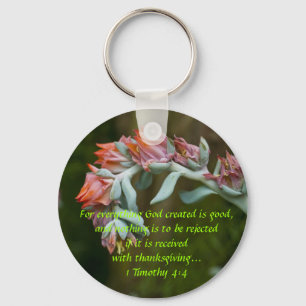 Llavero Succulent floreciente