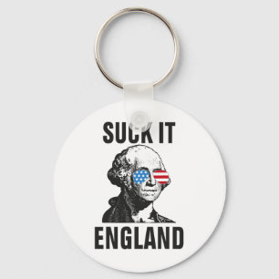 Llavero Suck-it Inglaterra Funny 4 De Julio George Washing