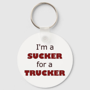 Llavero Sucker For A Trucker Keychain
